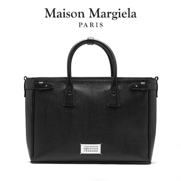 Maison Margiela メゾンマルジェラ 5AC レザー トートバッグ ショルダーバッグ SB1WD0001 P4348 黒