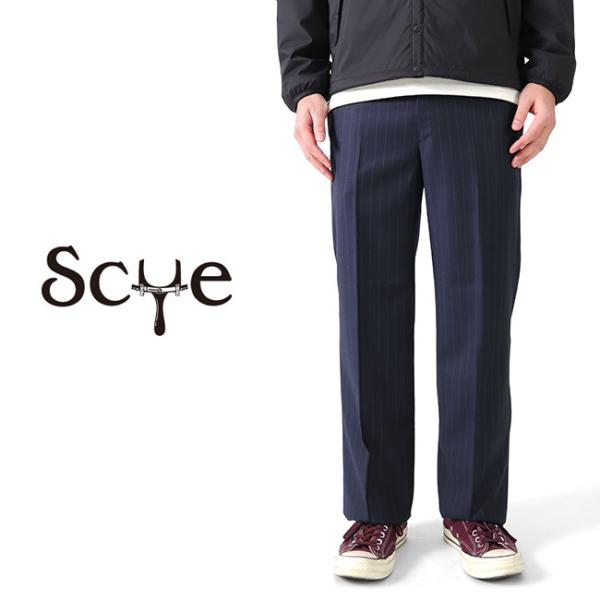 Scye サイ テーラード ストライプ スラックス 1121-81010 トラウザーズ