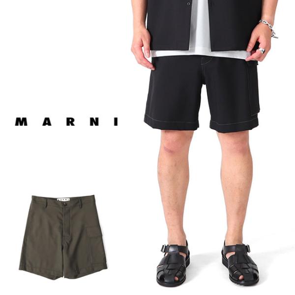 MARNI マルニ リップストップ ショーツ PUMU0099O0 S52744 MARNI マルニ リップストップ ショーツ PUMU0099O0 S52744