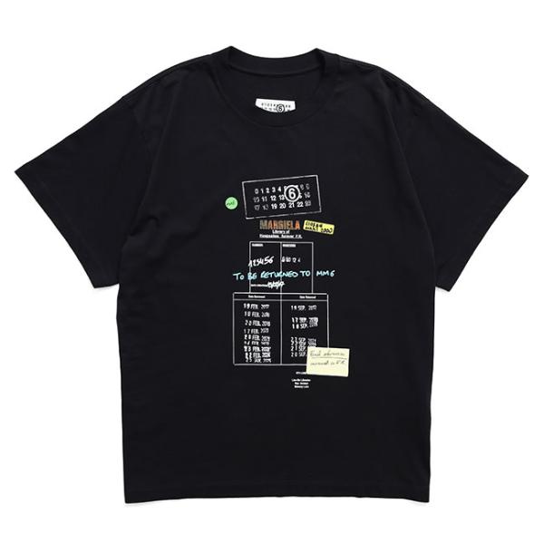 MM6 エムエムシックス メゾンマルジェラ ライブラリー スタンプTシャツ