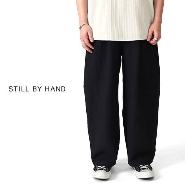 STILL BY HAND スティルバイハンド リネン ワイドテーパードパンツ