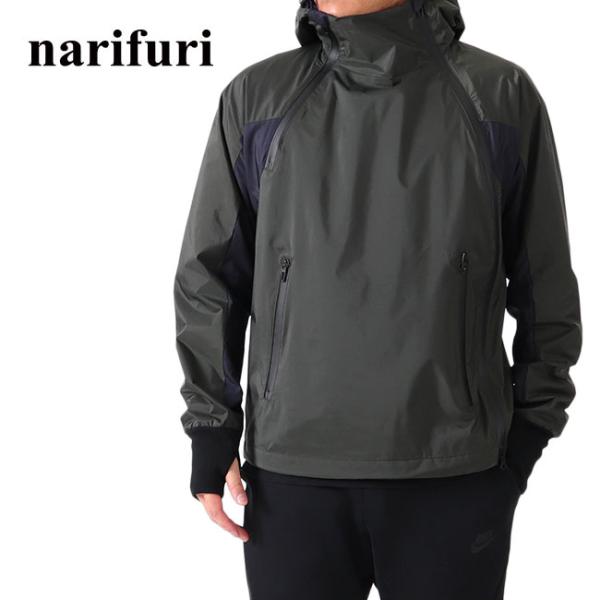 【美品】narifuri ナリフリ プルブレーカー NF2052 L グレー 楽天市場】narifuri プルブレーカー メンズ ブラック/ミックス S