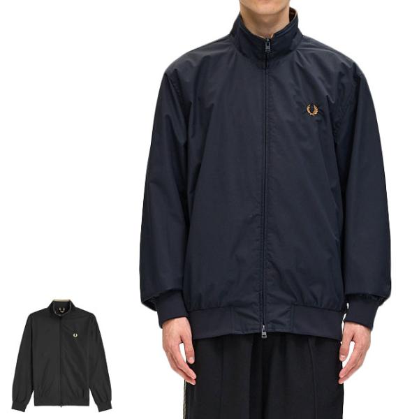 フレッドペリー スタンドカラー ジャケット ブルゾン ブラック XS FRED PERRY（フレッドペリー） ブルゾン アウター 別注 パデッドボタン