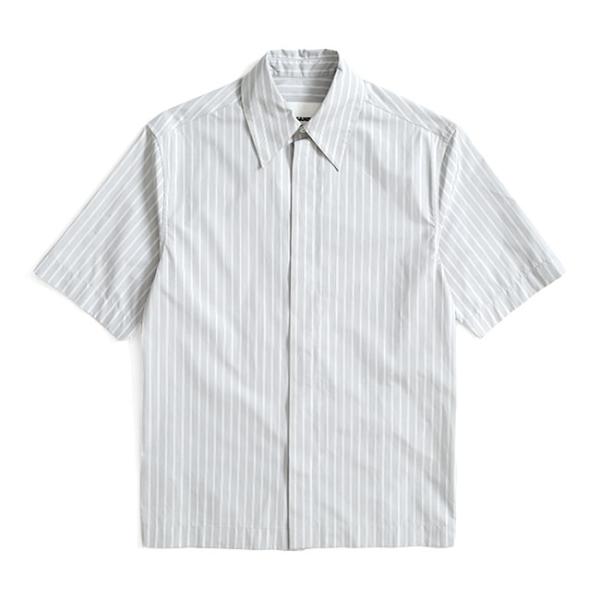 JIL SANDER ジルサンダー コットンポプリン ストライプシャツ