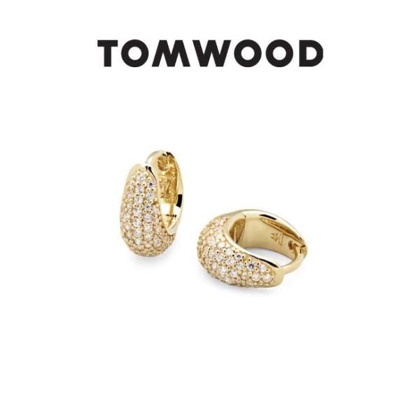 TOMWOOD トムウッド Ice Huggies Pave Gold アイス ハギー ピアス