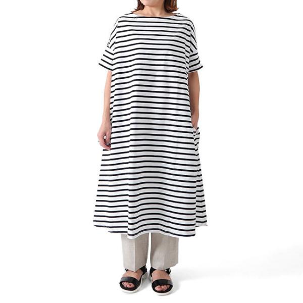 がポイント Orcival Golden State 通販 Paypayモール オーシバル コットンモヨン ボートネックワンピース B235 レディース