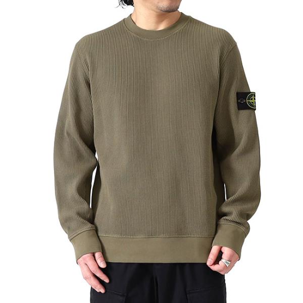 【安心鑑定済】希少stone ストーンアイランド サーマルLワッフル STONE ISLAND ストーンアイランド ワッフル スウェットシャツ 6100056
