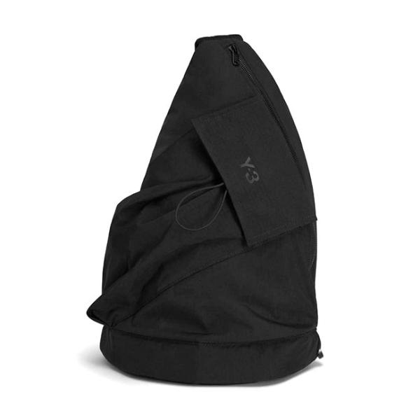 Y-3 ワイスリー ナイロンリップストップ スリングバッグ KD0214 黒