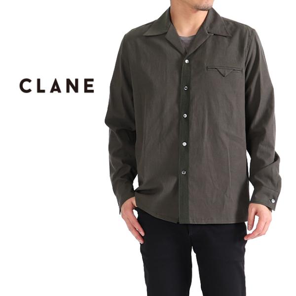 CLANE（クラネ） CLANE HOMME クラネオム オープンカラーシャツ OPEN