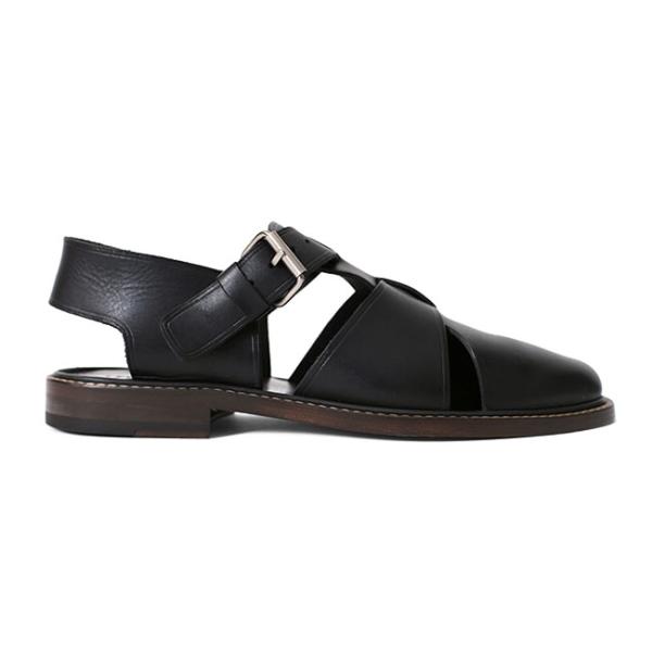 Lemaire ブラックサンダル スタッズ付き　ルメール　グルカ TIME SALE] LEMAIRE ルメール FISHERMAN SANDALS