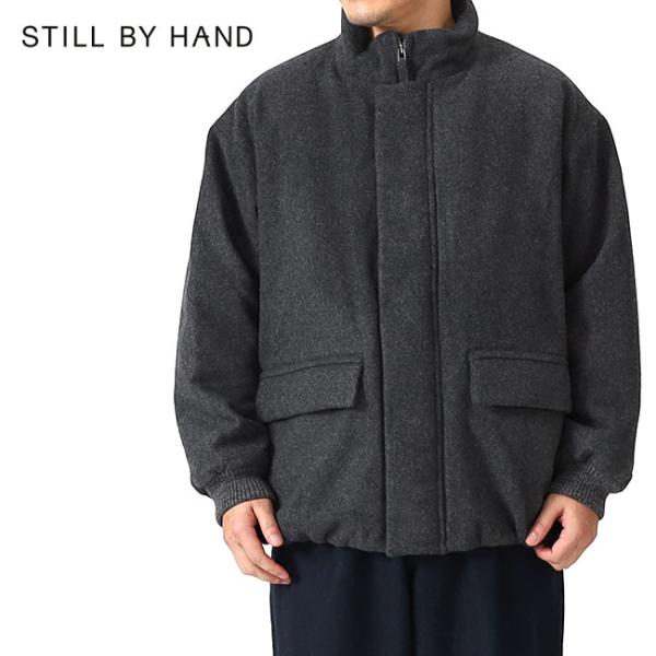 Still By Hand スティルバイハンド スタンドカラー ウールメルトン