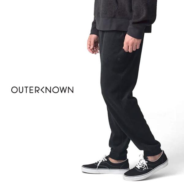 OUTERKNOWN アウターノウン パイル生地 ハイタイド スウェットパンツ