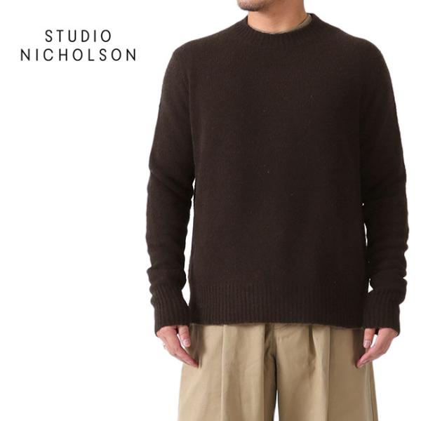 【関税込み】Studio Nicholson ブラウン Sandos ニット セーター Sandos Knit in Mole– Studio Nicholson