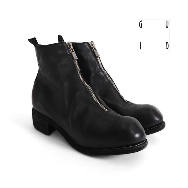 GUIDIグイディ　フロントジップブーツ42 GUIDI(グイディ) フロントジップレザーブーツ ブラック サイズ