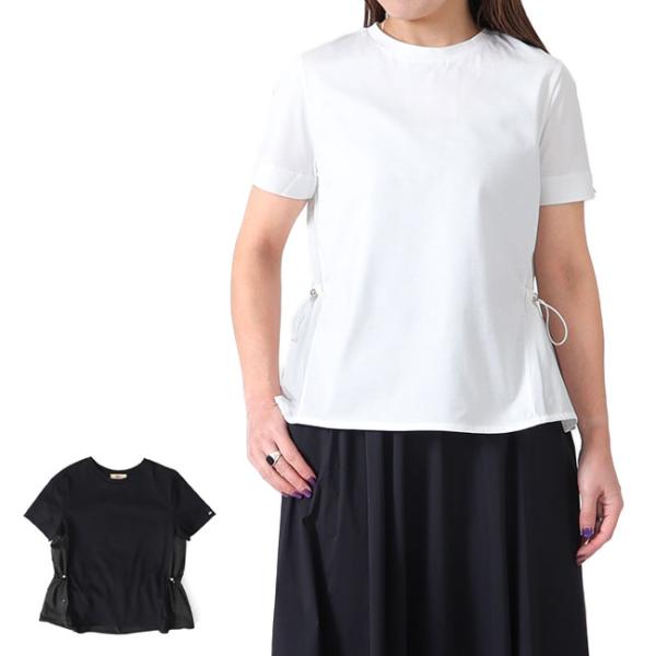 HERNO ヘルノ ドローストリング付き Tシャツ JG000224D52006