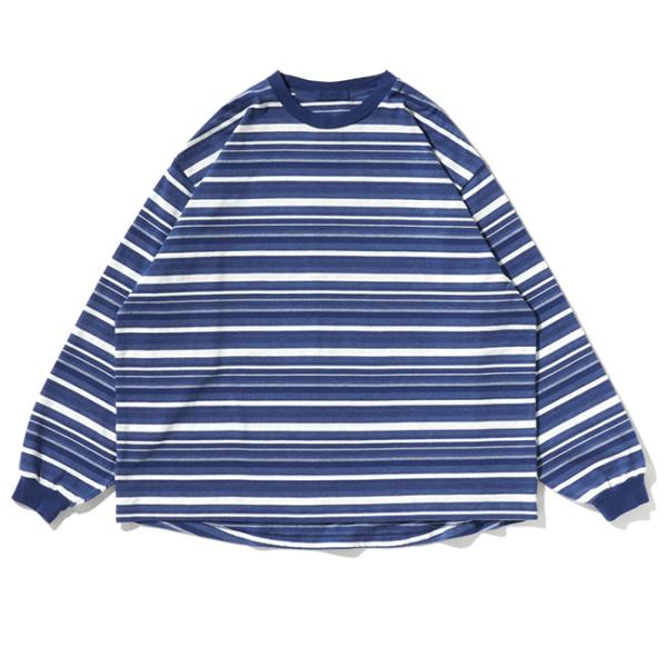 POLYPLOID ポリプロイド オーバーサイズ ボーダー Tシャツ B-7-001-074