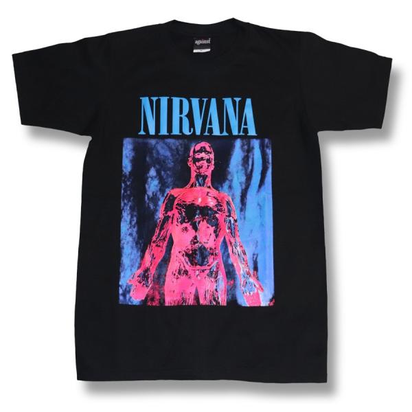 ニルヴァーナTシャツ NIRVANA ニルヴァーナ バンド ロック Tシャツ 水色 : Tシャツ