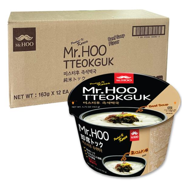 内容量 : 1個当たり163g（もち：150g、スープ：13g）原材料名 : [もち] 米、食塩、食物繊維/酒精、クエン酸[スープ] 牛骨スープ加工品（牛骨粉末加工品、ブドウ糖、牛骨スープシーズニング、牛骨エキスパウダー、豚骨シーズニング、...