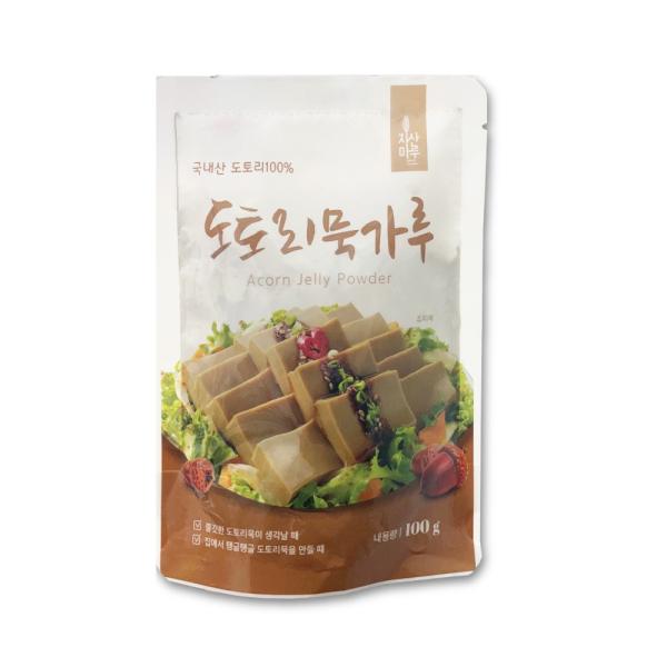 トトリムク(どんぐり寒天)のパウダーです。韓国産 どんぐり100%、お水と塩だけでトトリムクが簡単に作れます。トトリムクの作り方1. どんぐり粉100gに水500mlミと塩2gを粉が完全に解けるまで泡立て器でよくかき混ぜます。2. 中火で加...