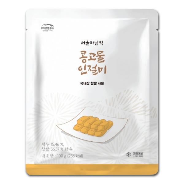 名称 : もち内容量 : 100g(1袋当たり)原材料名 : もち米（韓国産）、大豆、砂糖、食塩、でん粉加工品、生姜パウダー、にんにくパウダー、植物油脂／乳化剤、甘味料（アスパルテーム・Ｌ-フェニルアラニン化合物）、酵素、（一部に大豆を含む...