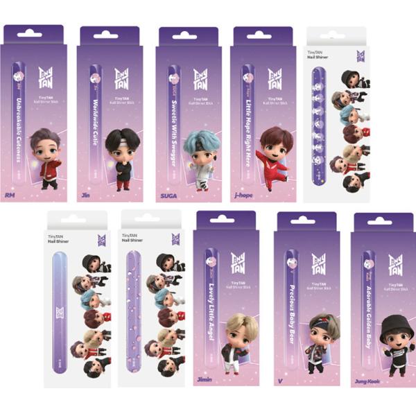 [公式] TinyTAN Nail Shiner Stick タイニータン ネイルシャイナー スティック 10種類からお選びできる爪磨き！ピカピカ キューティクルケア つや出し ネイルケア★裏面に日本正式販売契約会社「輸入者:株式会社世世」...