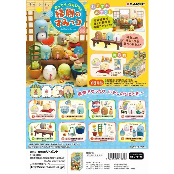 (ジャンク品) リーメント　すみっコぐらし　縁側のすみっコ　全８種　１ＢＯＸ：８個入り　ダブらず揃います
