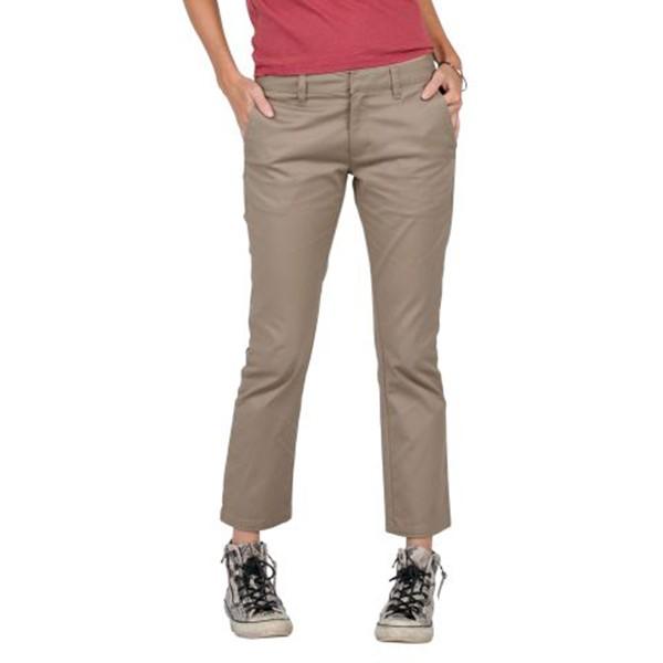 Volcom Womens ボルコム ウィミンズ Frochickie Pants パンツ チノ チノパン クロップド 9分丈 ボトム カーキ レディース B Golden Tijuana 通販 Yahoo ショッピング