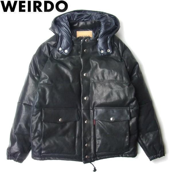 Weirdo ウィアード Grown Up Down Jacket グロウンアップ ダウン ジャケット レザーダウン 山羊革 メンズ レディース ブラック Wrd 19 Aw 01 送料無料 Golden Tijuana 通販 Yahoo ショッピング