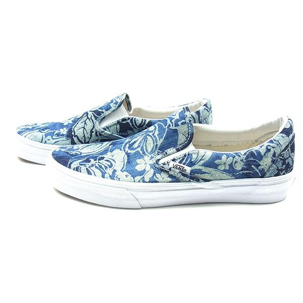 Vans バンズ Classic Slip On クラシック スリッポン Bleach Denim ブリーチ デニム ハイビスカス カリフォルニア ブルー Vniej Buyee Buyee 提供一站式最全面最專業現地yahoo Japan拍賣代bid代拍代購服務 Bot Online