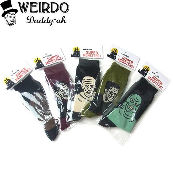 Weirdo ウィアード Monster Socks モンスター ソックス 単品売り メンズ レディース ウルフ ドラキュラ マミー フランケン クリ チャ Wrd 18 Aw G12 Golden Tijuana 通販 Yahoo ショッピング