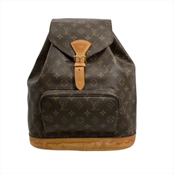 ルイヴィトン◇モンスリGM リュックサック モノグラム M51135 ブラウン LOUIS VUITTON（ルイ・ヴィトン） モンスリ GM リュック モノグラム