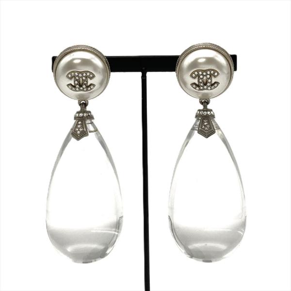CHANEL（シャネル） ティアドロップ イヤリング A18S ラインストーン
