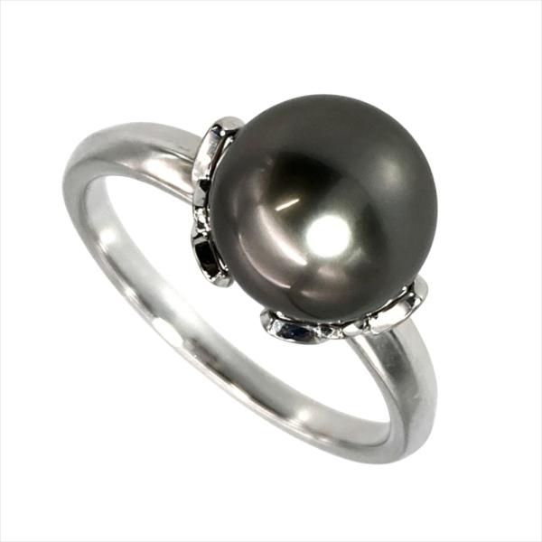 MIKIMOTO（ミキモト） 黒蝶パール 約9.5mm リング 指輪 約17号 Pt950