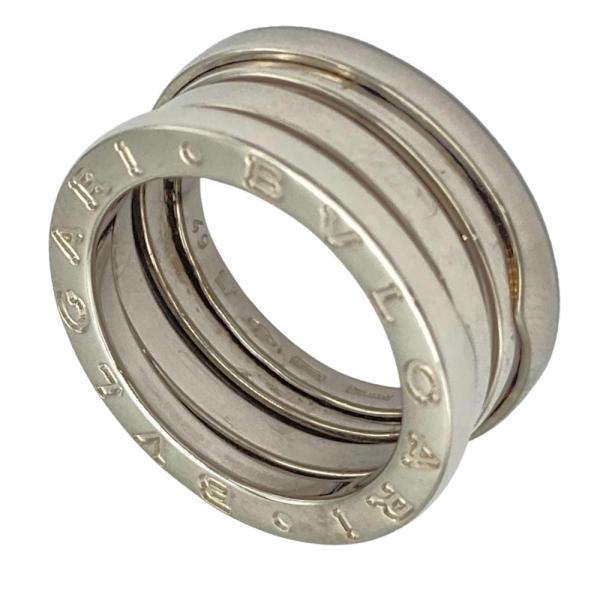 【BVLGARI】ブルガリ B-Zero1 2バンドリング サイズ表記54（約12.5号）K18WG(750刻印）ホワイトゴールド　約9g　ビーゼロワン メンズレディース ビー・ゼロワン ブルガリ BVLGARI ビーゼロワン B-zero1 2バンド