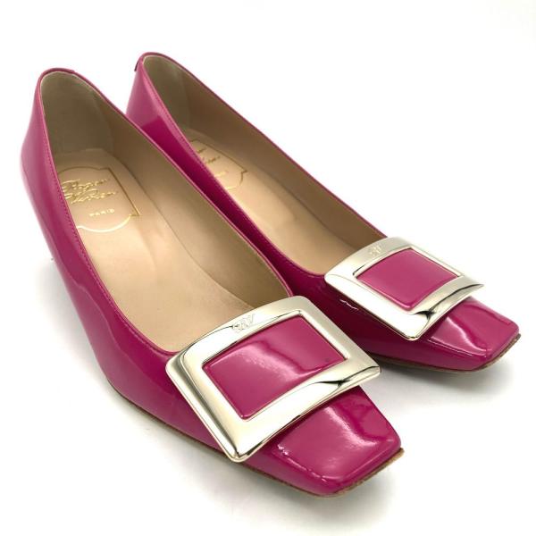 ロジェヴィヴィエ Roger vivier ゴールドプレート ヒール パンプス