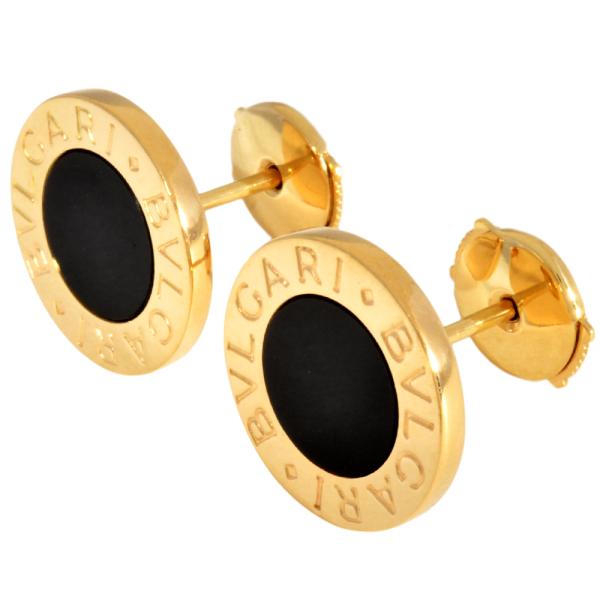 ブルガリ・ブルガリ ブルガリ BVLGARI オニキス ピアス K18YG 計6.4g