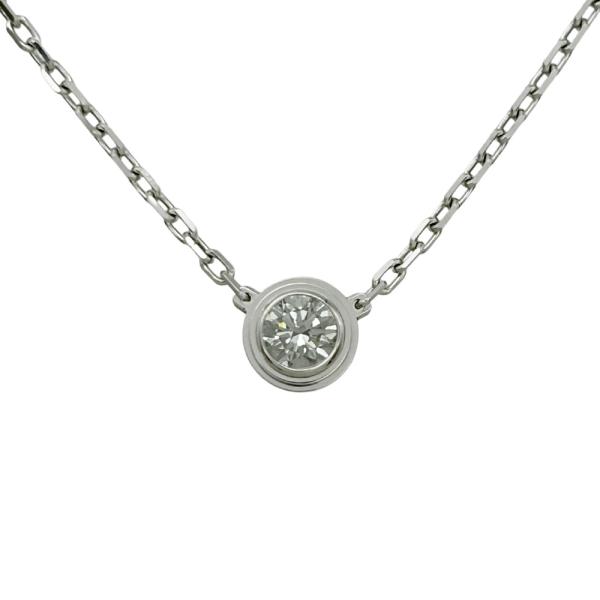 カルティエ ダムール Cartier ラージ ネックレス B7215400 K18WG 3.0g