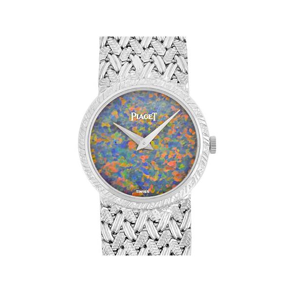 PIAGET ピアジェ ヴィンテージ K18WG レディース 時計 手巻き オパール