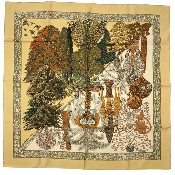 HERMES エルメス カレ90 Les Legendes de l'Arbre 木の伝説 スカーフ