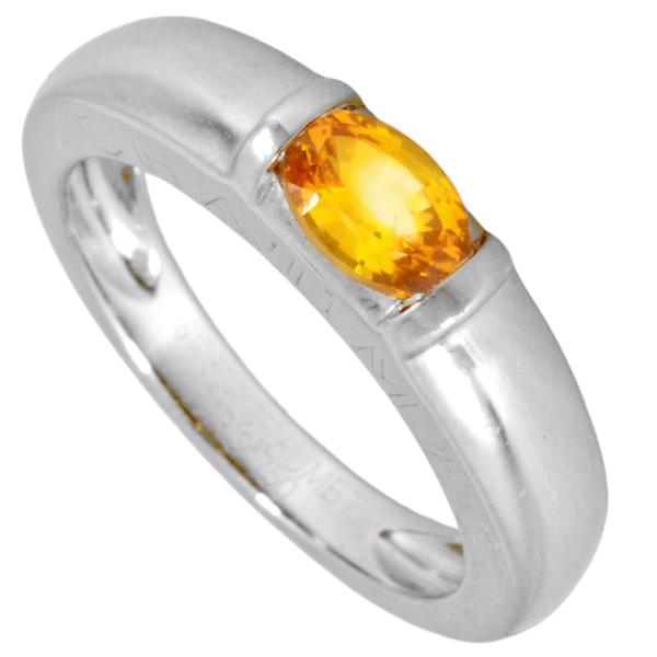 CHAUMET ショーメジョイア イエローサファイア リングジュウル CHAUMET（ショーメ） ジョイア リング 指輪 サファイア 約11号 K18WG