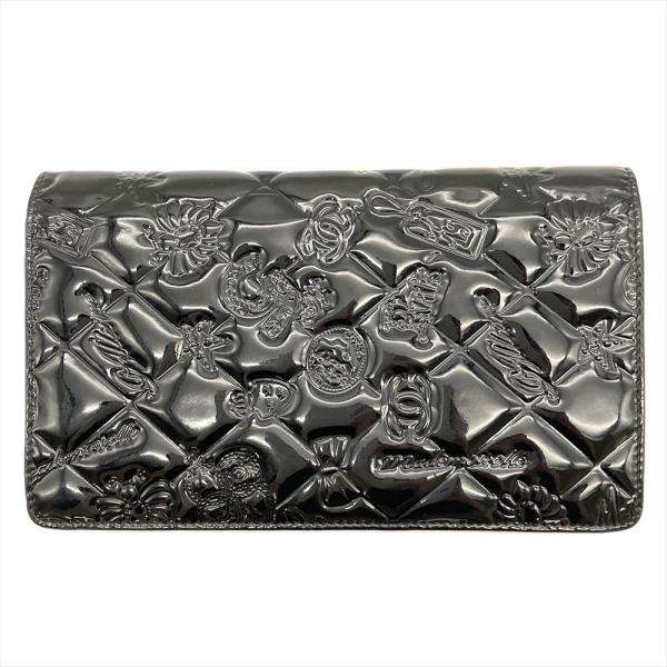 CHANEL シャネル No.5 アイコン 長財布 パテントレザー ブラック