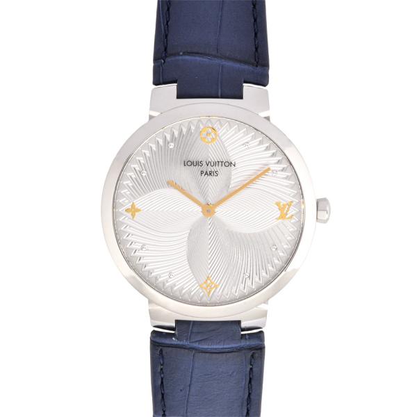 LOUIS VUITTON ルイ ヴィトン/タンブール スリム メタリック・フラワーPM/クオーツ/QA014Z/TV6***/ABランク/69【中古】 LOUIS VUITTON】ルイヴィトン『タンブールスリム メタリックフラワー