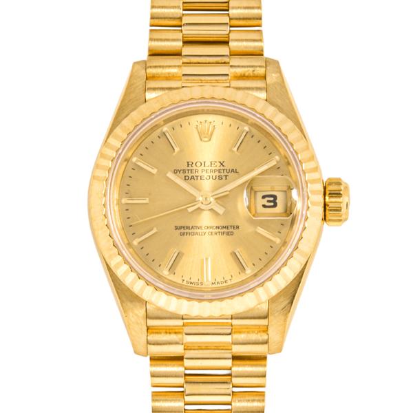 こん♪ ROLEX ロレックス 69178 デイトジャスト W番 腕時計 自動巻 シャンパン