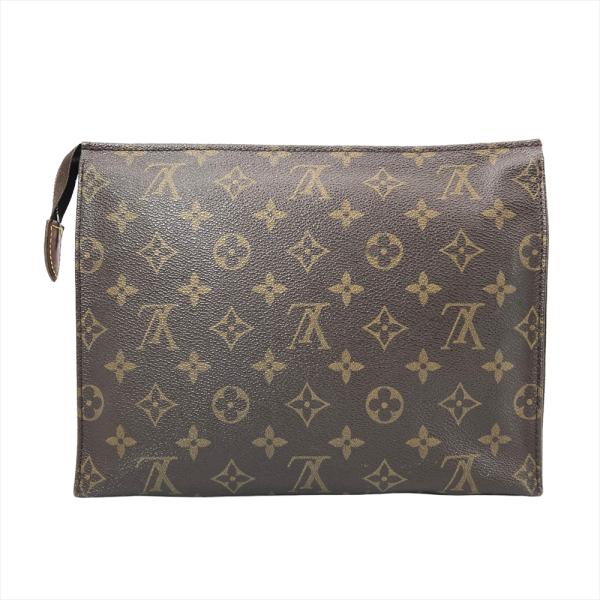 箱付き❗️新品未使用✨ルイヴィトン　モノグラム総柄ドット　ダークブラウン　肉厚硬め LOUIS VUITTON（ルイ・ヴィトン） トワレット26 ポシェット モノグラム