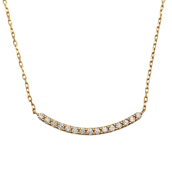 オレフィーチェ Orefice ポルテ ネックレス ダイヤモンド 0.15ct K18YG
