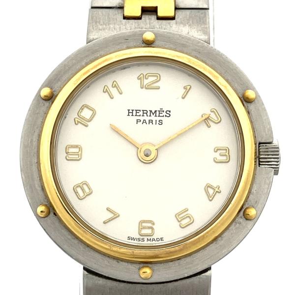 HERMES（エルメス） オリンピア クォーツ 腕時計 SS コンビカラー