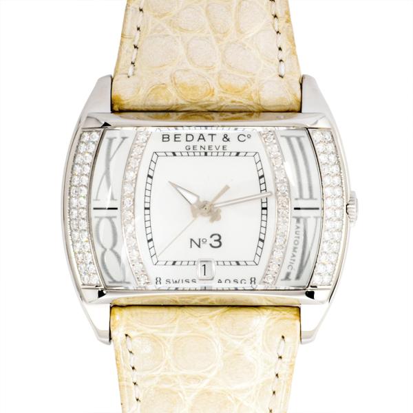 ベダ＆カンパニー BEDAT & CO 307 腕時計 ホワイトシェル文字盤 ダイヤベゼル 自動巻き レディース【中古】 goldplazajp_it5i0oybag4o