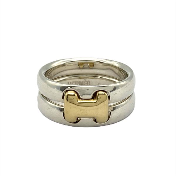 HERMES（エルメス） オランプ リング 指輪 #52 K18YG SV925