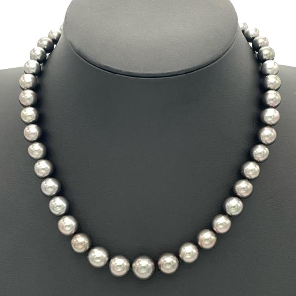タサキ TASAKI ブラックパール 8mm-12mm グラデーション ネックレス
