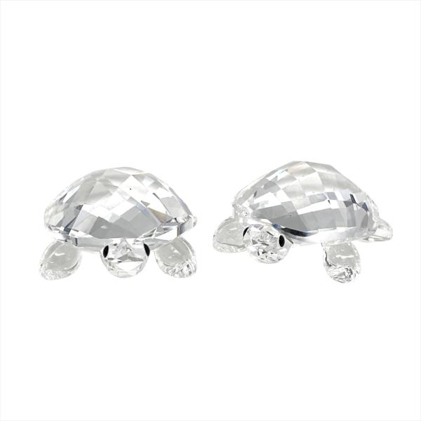 SWAROVSKI スワロフスキー タートル 亀 2体セット まとめ売り SWAROVSKI（スワロフスキー） ベイビータートル 2匹セット オブジェ